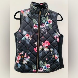 Cynthia Rowley Floral Quilted Puffer Vest